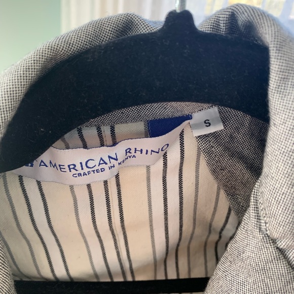 AMERICAN RHINO SIZE SMALL (fits more like XS) grey work coat. Worn only twice - Picture 3 of 3